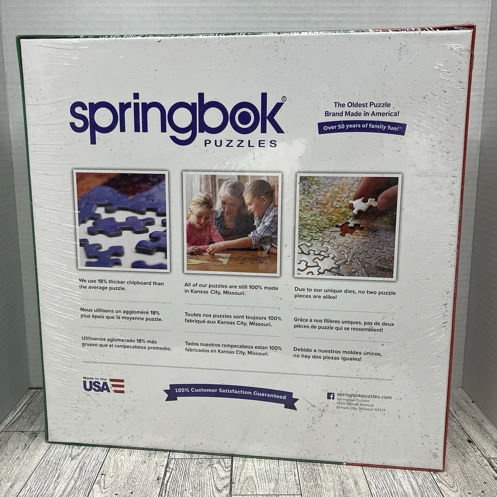 NIB Springbok 2000 piece puzzle Mediterranean Waterfront 2013 NEW SEALED